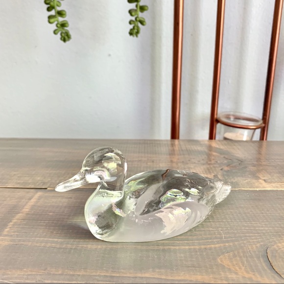 Fenton Other - Vintage Fenton Lead Crystal Goose Duck Figurine